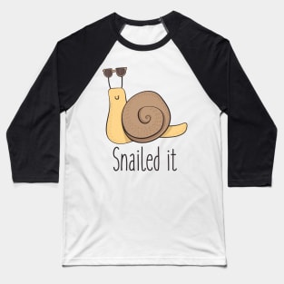 Snailed It! Baseball T-Shirt